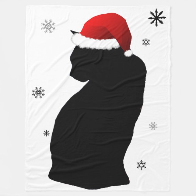 Polaire Chat de Père Noël avec la couverture d'ouatine de (Devant)