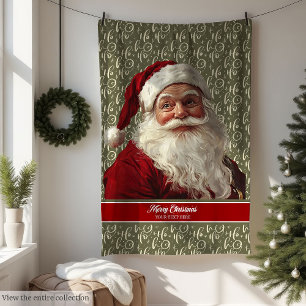 Polaire Chaud Vintage Père Noël Jeter la couverture
