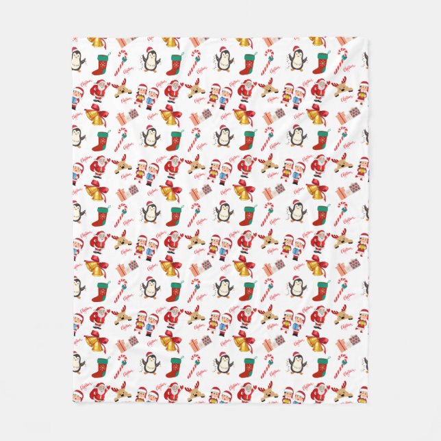 Polaire Claus douillets : Couverture à bascule de Noël (Devant)