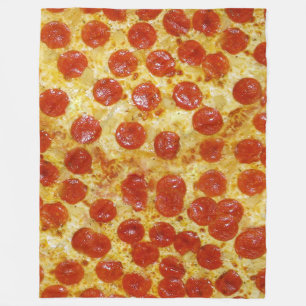 Polaire Copie de pizza sur la couverture d'ouatine