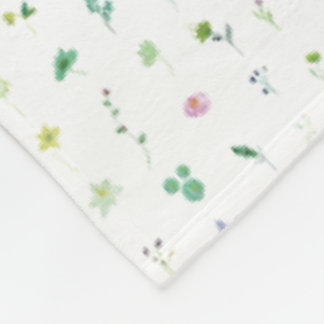 Polaire Cottage Floral Spécimens Couverture confortable