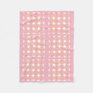Polaire Couleur rose Quilt Giraffes Design Couverture pola