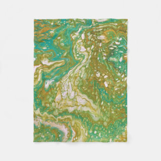 Polaire Course est On 2 Vert Couverture de Lancer Abstrait