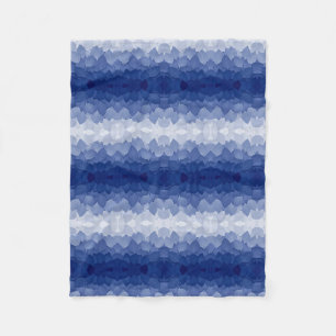 Polaire Couverture ADOM Blue Leaf Symmetry