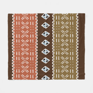 Polaire Couverture africaine Brown d'ouatine de motif, 50"