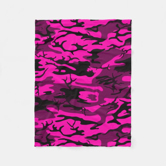 Polaire Couverture Alien en camo rose (Devant)