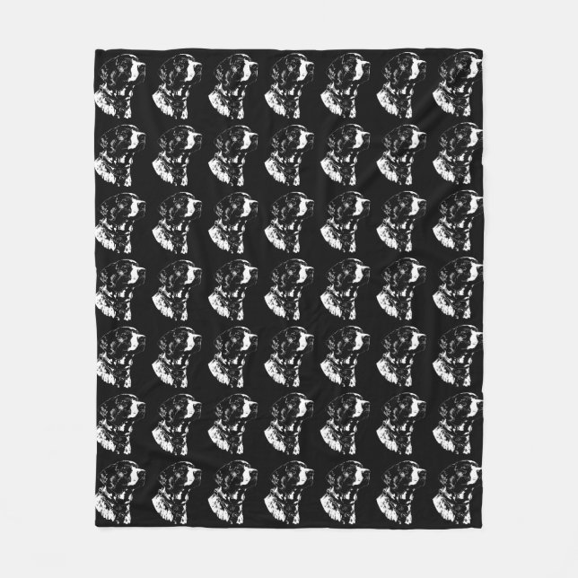 Polaire Couverture Amoureux des chiens Couverture allemand (Devant)