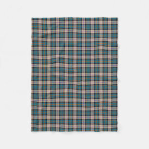 Polaire Couverture antique d'ouatine de tartan de