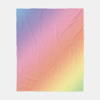 Polaire Couverture arc-en-ciel pastel