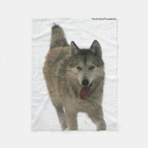 Polaire Couverture arctique d'ouatine de loup de liberté