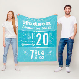 Polaire Couverture bébé avec motif de flèche mignonne de n