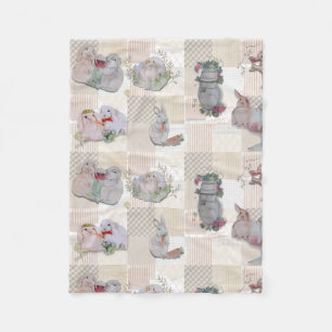Polaire Couverture bébé en molleton thème Pipa & Marlow