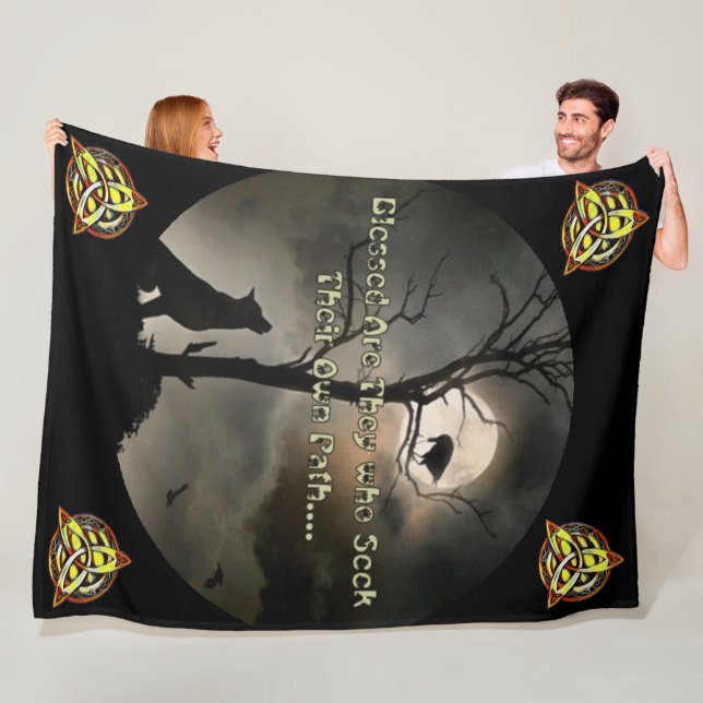 Polaire Couverture bénie d'ouatine de chemin, (En situation)