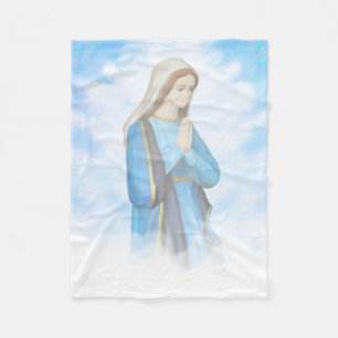 Polaire Couverture bénie d'ouatine de Vierge Marie