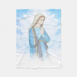 Polaire Couverture bénie d'ouatine de Vierge Marie