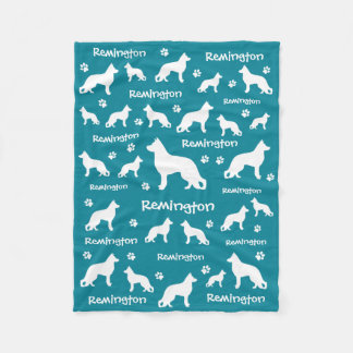 Polaire Couverture bergère allemande | Cadeau Loyal et Amo