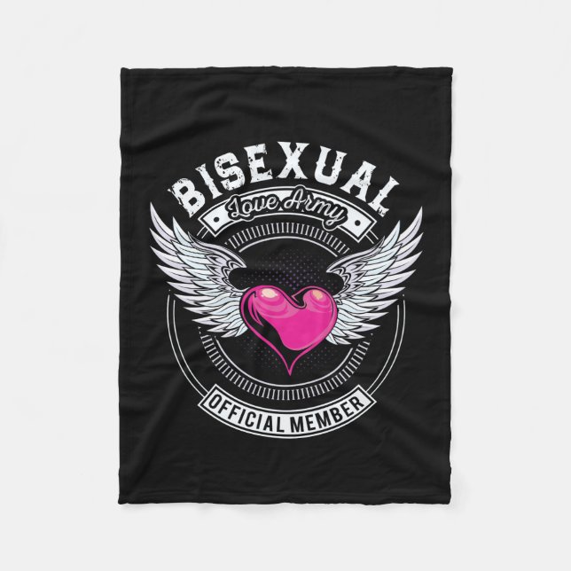 Polaire Couverture bisexuelle d'armée d'amour (Devant)