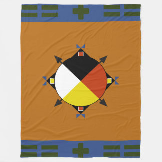 Polaire Couverture cherokee d'ouatine de quatre directions