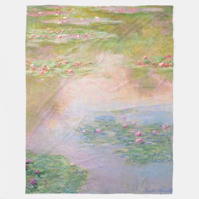 Polaire COUVERTURE | Claude Monet Nymphéas (Devant)