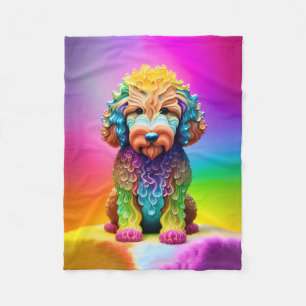 Polaire Couverture colorée pour enfants de Goldendoodle
