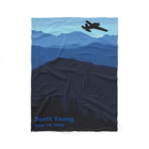 Couverture d'aviation personnalisée au-dessus des 