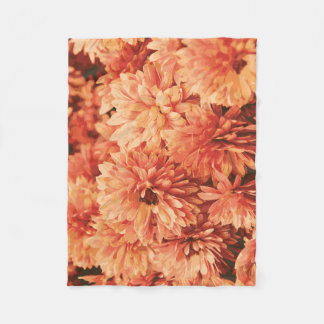 Polaire Couverture de chrysanthème orange