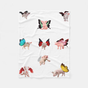 Polaire Couverture de cochons volants
