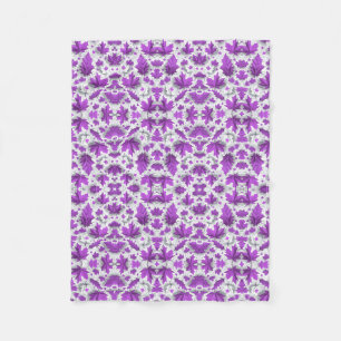 Polaire Couverture de feuilles d'érable violettes