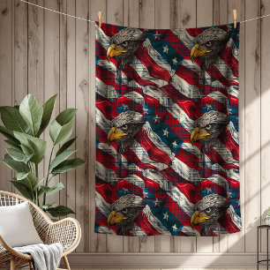 Polaire Couverture de gloire USA Aigle et Drapeau pour le
