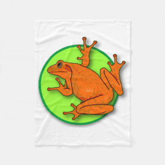 Polaire Couverture de grenouille orange