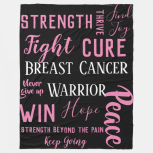 Polaire Couverture de guerrier de cancer du sein grande) (