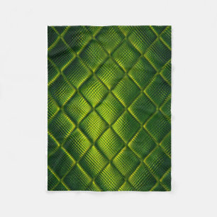 Polaire Couverture de jet ADOM verte à texture matelassée