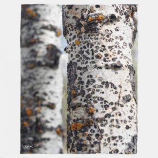 Polaire Couverture de jet d'arbre de bouleau