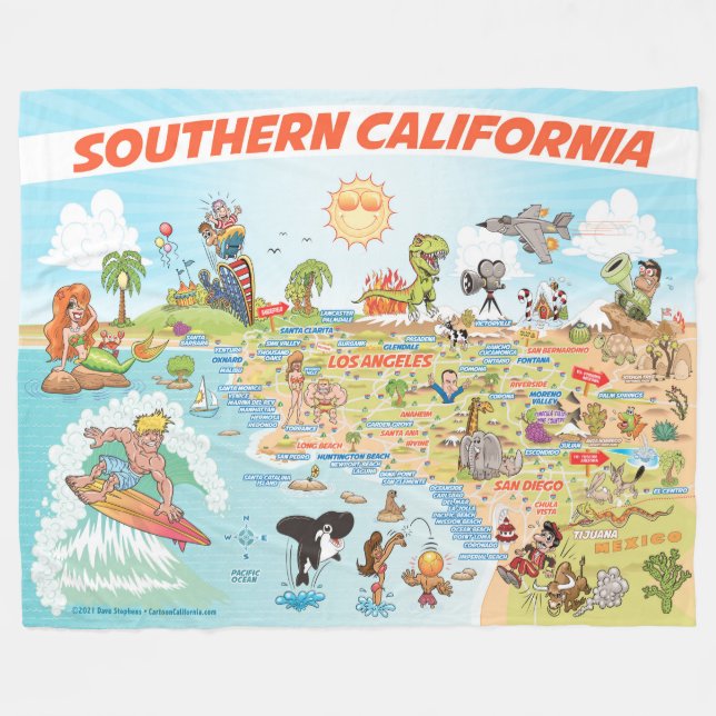 Polaire Couverture de la flotte de la Californie du Sud (Devant (Horizontal))