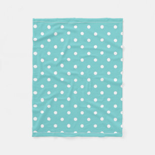 Polaire Couverture de la flotte de la Polka Sky Turquoise