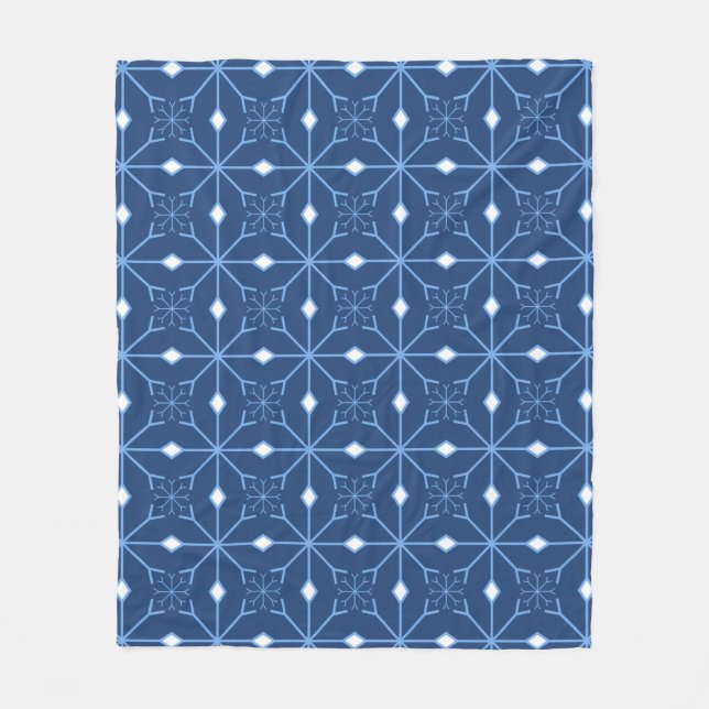 Polaire Couverture de la flotte de neige et de glace bleu  (Devant)