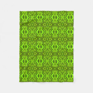 Polaire Couverture de la flotte de texture de serpent vert
