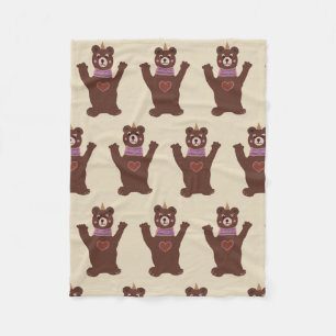 Polaire Couverture de la flotte d'ours Brown