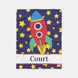 Polaire Couverture de la flotte personnalisée Space Rocke