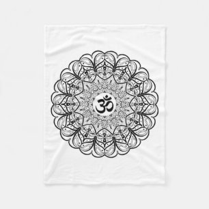 Polaire Couverture de mandala de symbole de l'OM