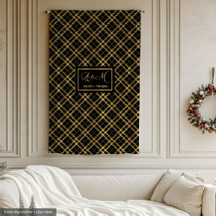 Polaire Couverture de monogramme élégante pour cadeau de d