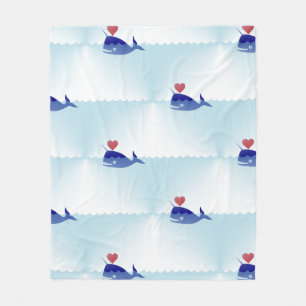 Polaire couverture de narval kawaii