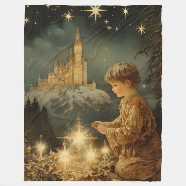 Polaire Couverture de Noël glorieuse (Devant)
