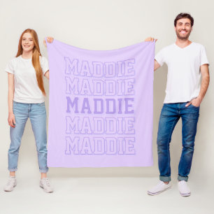 Polaire Couverture de nom pourpre tendance