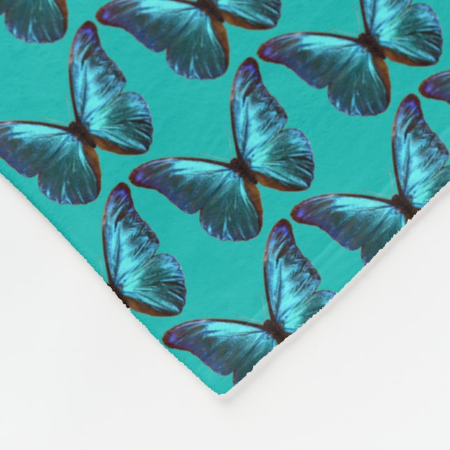 Polaire Couverture de papillon bleu Morpho (Coin)
