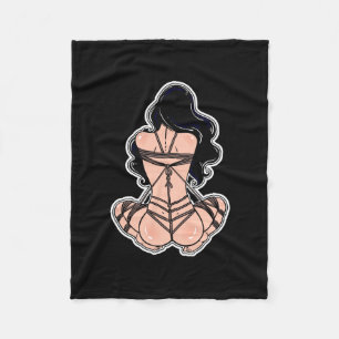 Polaire Couverture de soin de fille de Shibari