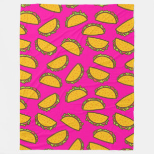 Polaire couverture de tacos roses