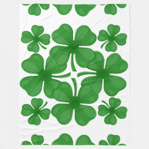 Polaire couverture de trèfle à 4 feuilles