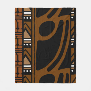 Polaire Couverture décorative africaine Bogolan