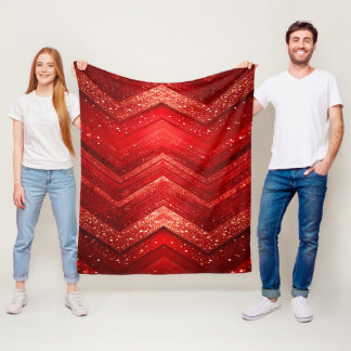 Polaire Couverture décorative rouge en molleton